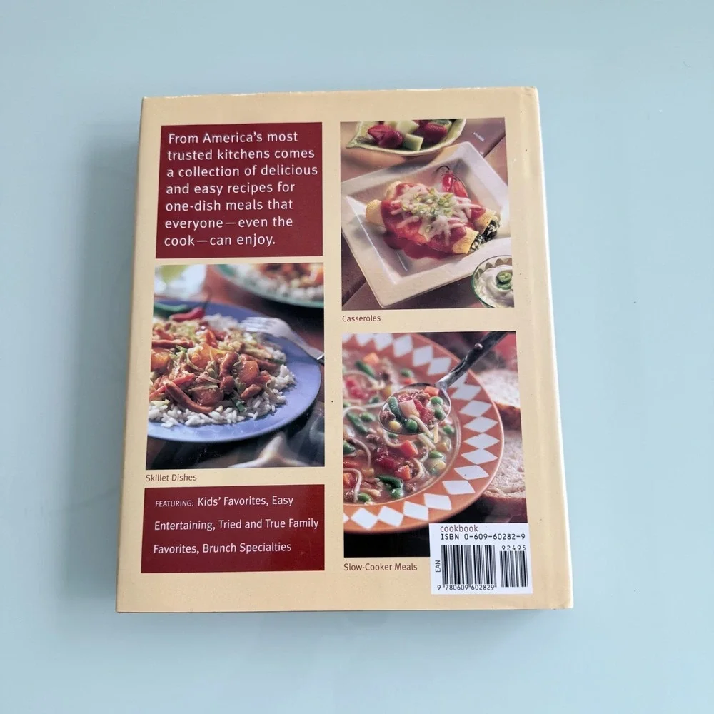 PILLSBURY One Dish Meals Cookbook: Potter: 1st Edition 1st Printing 1999 H/C D/J